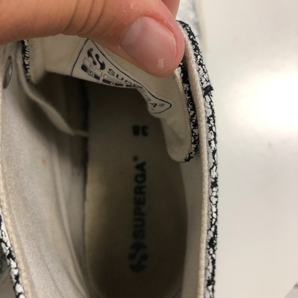 Cracked leather hightop supergas shoes size 7.5 - Picture 12 of 13